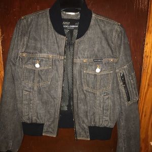 Like new authentic D&G denim bomber jacket